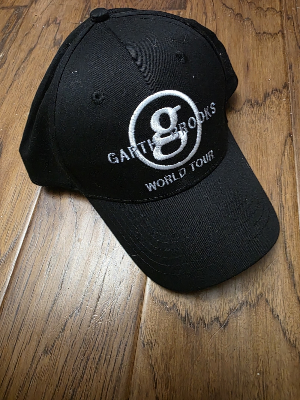 Garth Brooks Black Embroidered World Tour Baseball Cap